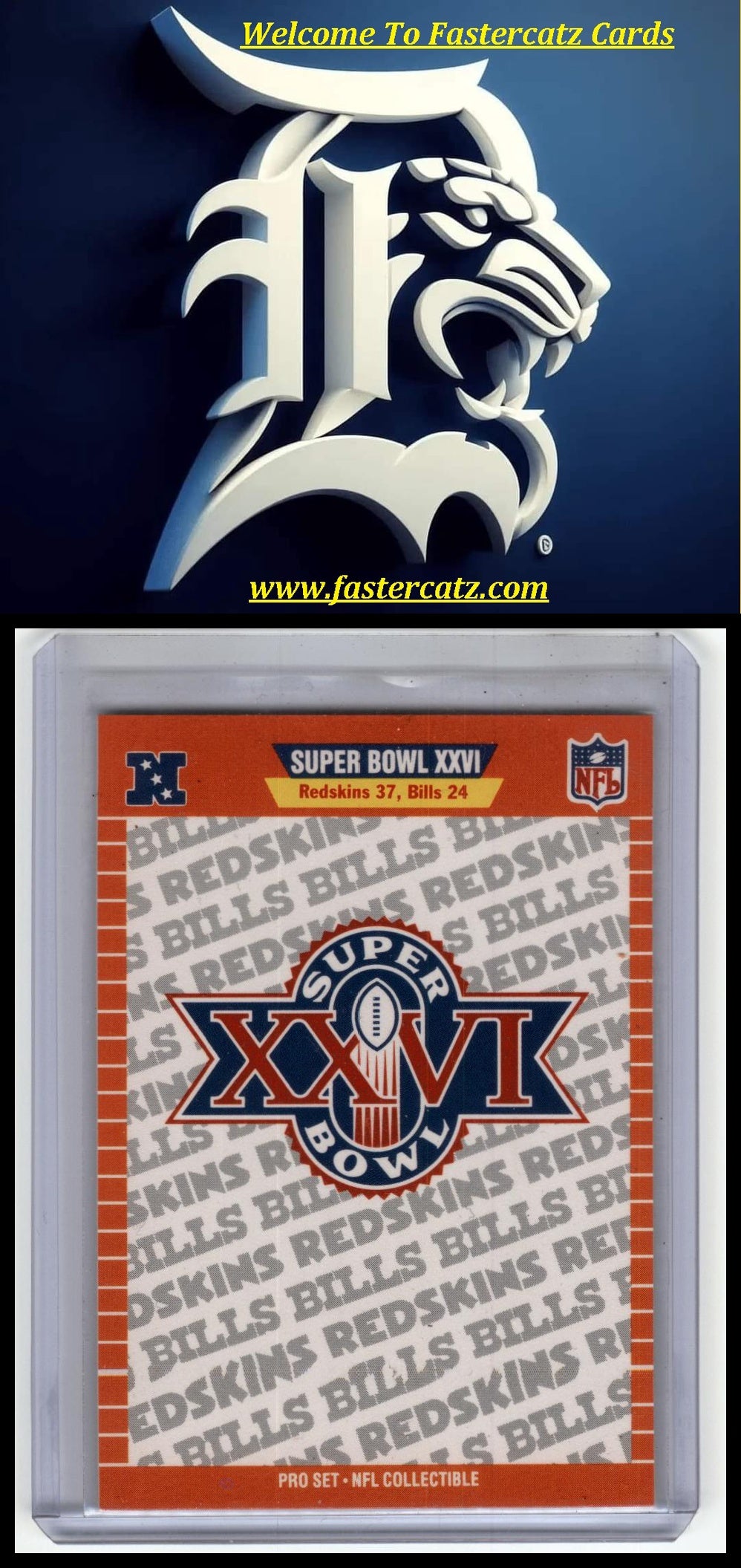 1992 Pro Set #XXVI Super Bowl XXVI Logo
