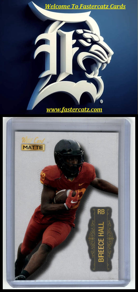 2022 Wild Card Matte #MB-6 Breece Hall Silver