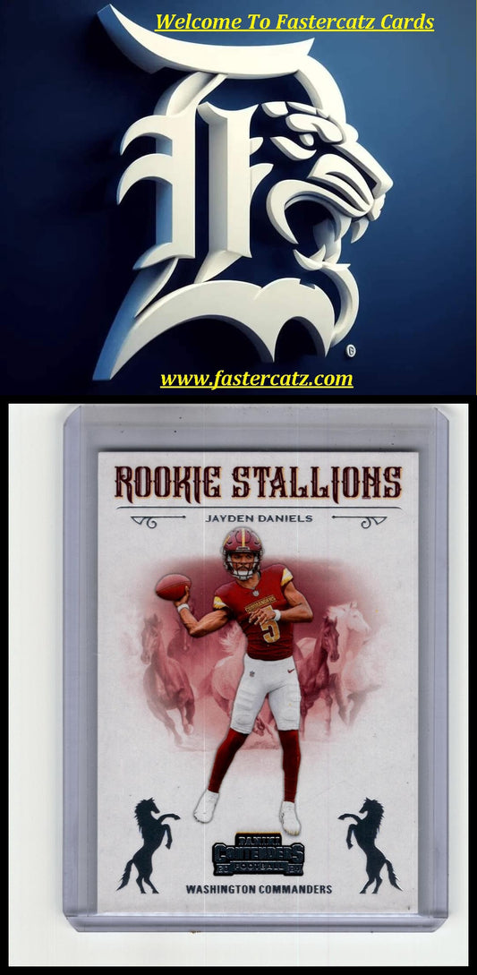 2024 Panini Contenders #3 Jayden Daniels Rookie Stallions Red