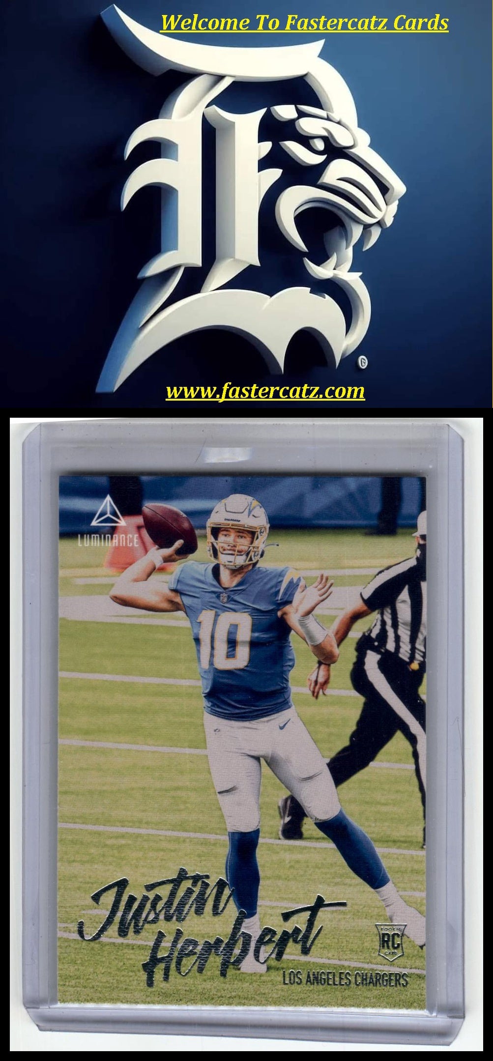 2020 Panini Chronicles #203 Justin Herbert Luminance Update Rookies