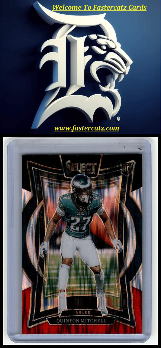 2024 Panini Select #55 Quinyon Mitchell Zebra Prizm