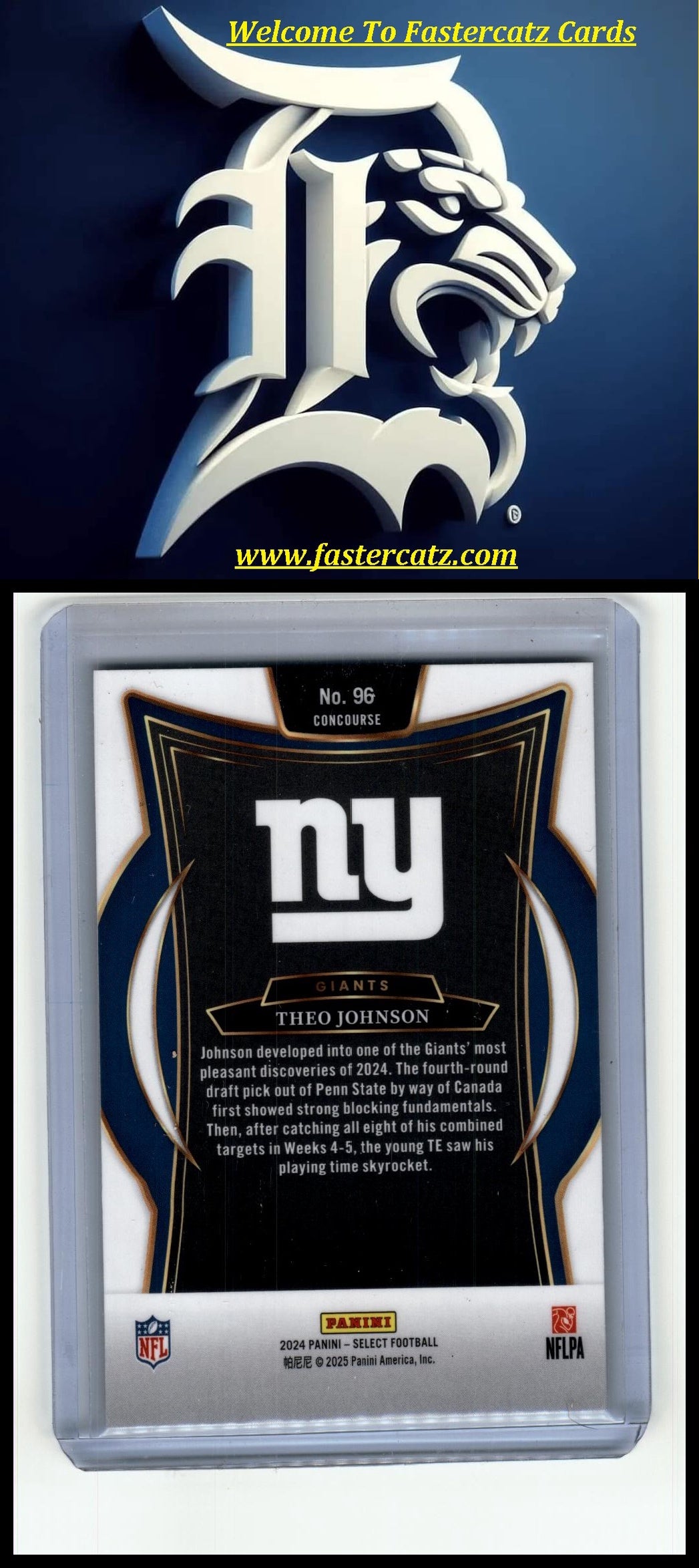 2024 Panini Select #96 Theo Johnson