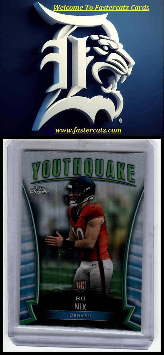 2024 Topps Chrome #Y-16 Bo Nix Youthquake Refractor