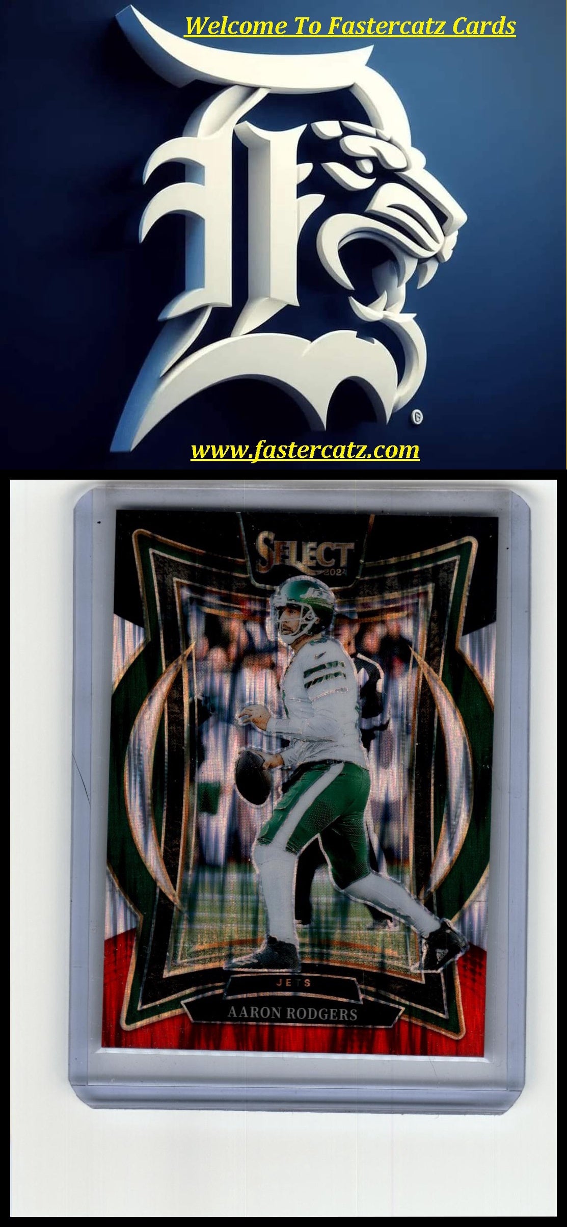 2024 Panini Select #40 Aaron Rodgers Cosmic Prizm