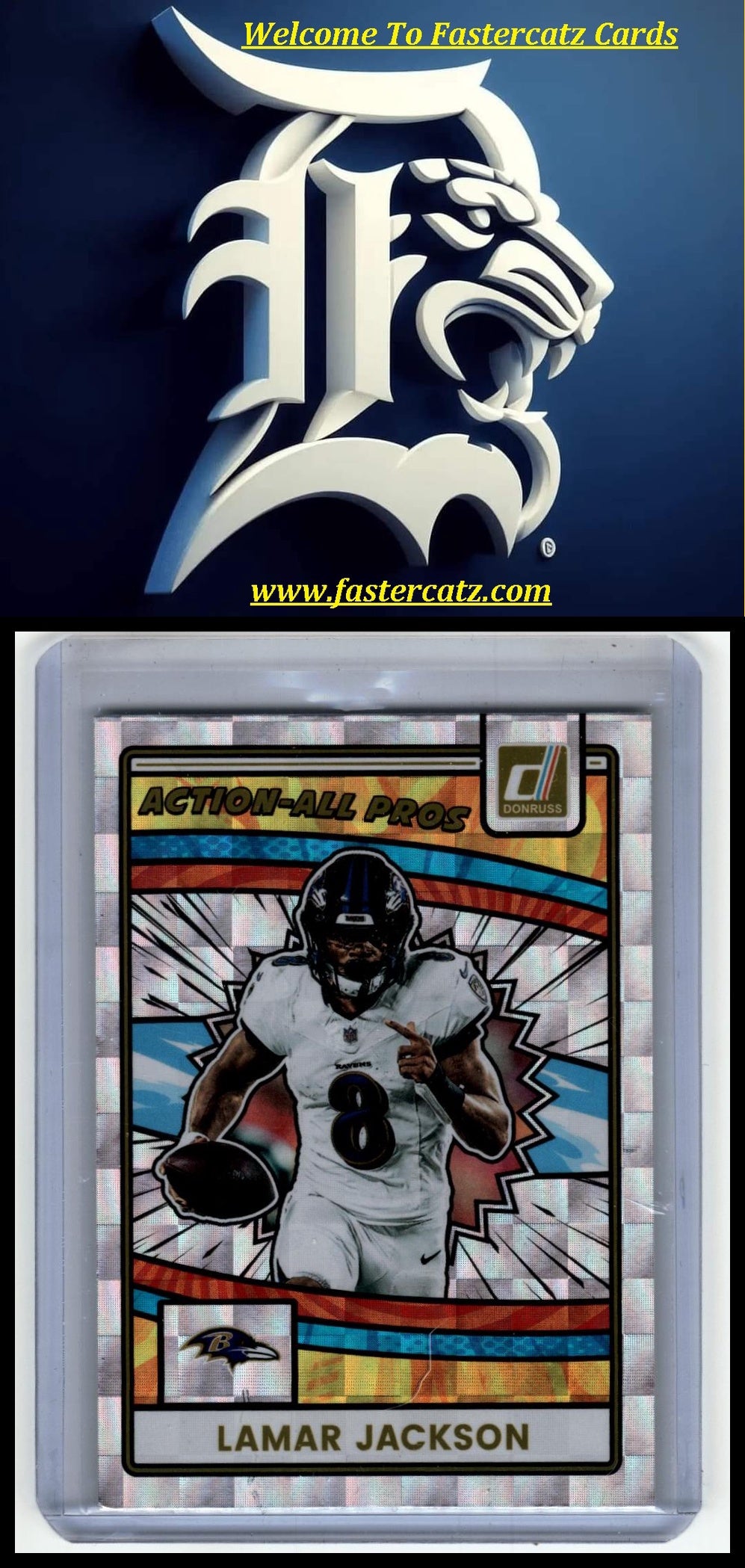 2025 Donruss #AAP-LJA Lamar Jackson Action-All Pros