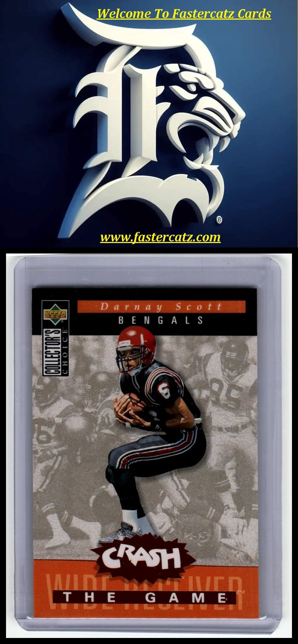 1994 Collector's Choice #C26 Darnay Scott You Crash the Game Blue Foil