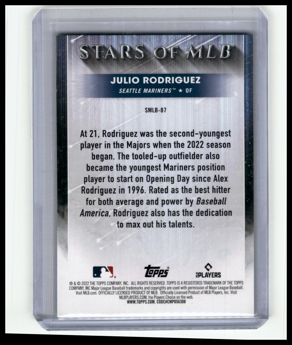 2022 Topps Update #SMLBC-87 Julio Rodriguez Stars of MLB Chrome