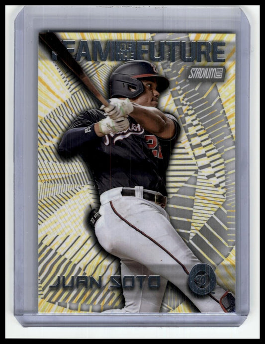 2022 Stadium Club #TOF-16 Juan Soto Team of the Future Black #/99