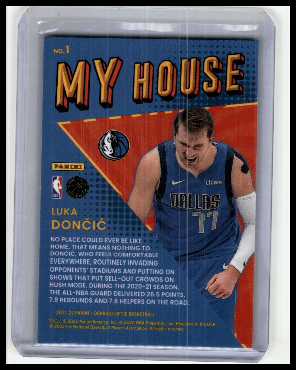 2021-22 Donruss Optic #1 Luka Doncic My House