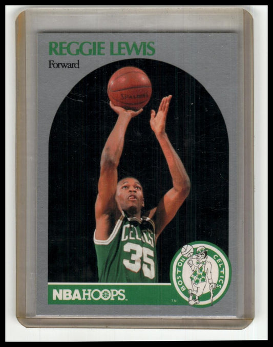 1991 Hoops 100 Superstars #6 Reggie Lewis