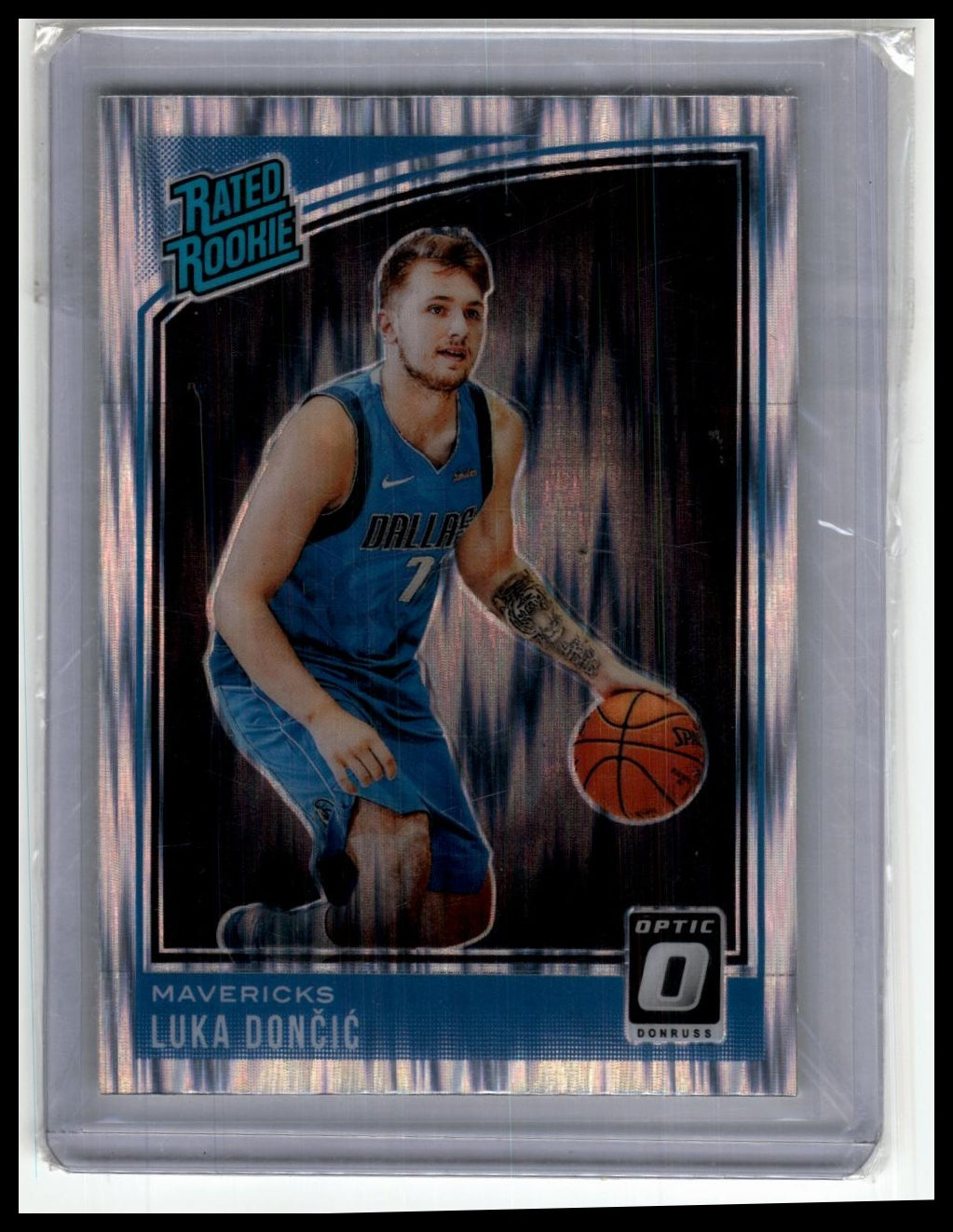 2018-19-Luka Doncic-Silver Shatter-Donruss Optic-Rated Rookie